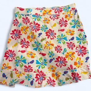 Fresh Produce Women's Vintage Y2k Colorful Fish Flower Print Cover-up Skirt